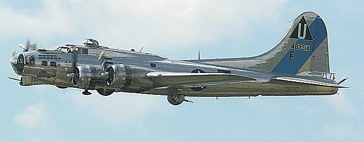History Trivia Question: Which name listed is used when referring to the Boeing B-17 Bomber?