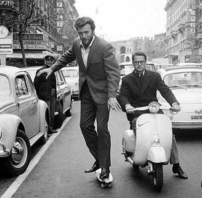 Movies & TV Trivia Question: Who is this actor frolicking on the roads of Rome?