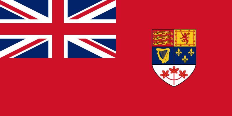 География Вопрос: На рисунке изображен флаг, являвшийся в свое время национальным флагом Канады. В какой именно период времени он использовался как национальный флаг Канады?