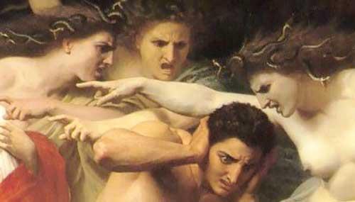 Культура Вопрос: В римской мифологии богини мщения назывались фуриями. А как называли богинь мщения в греческой мифологии?