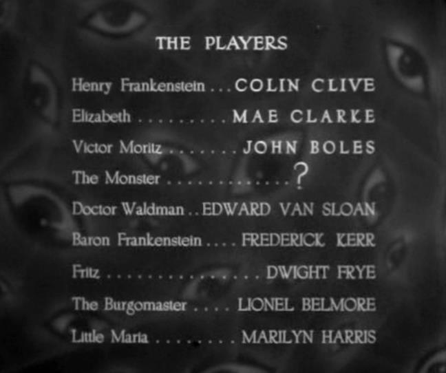Movies & TV Trivia Question: Who was billed as "?" in the opening credits of the 1931 version of Frankenstein?