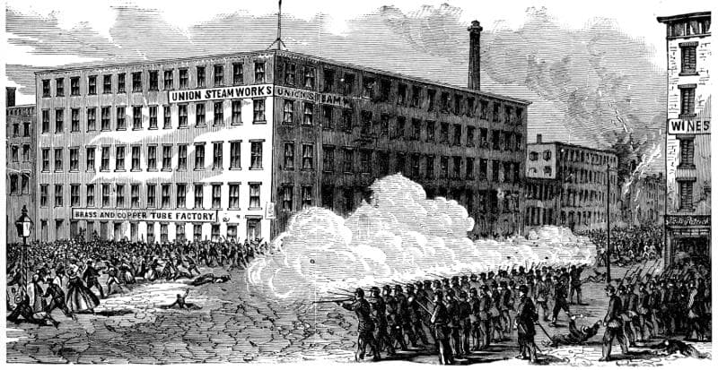 History Trivia Question: When did the New York City draft riots occur?