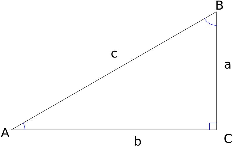 Scienza Domande: Nell'immagine, se il lato "a" è di 3 cm e il lato "b" è di 4" cm, quanto è lungo il lato "c"?