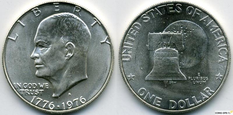 История Вопрос: Изображение какого президента США нанесено на две разные монеты достоинством 1 доллар?