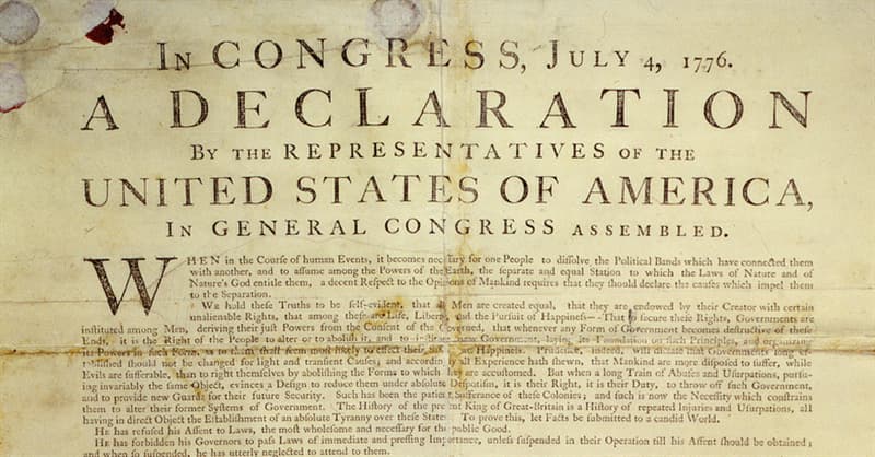 Society Trivia Question: What is written on the back of the Declaration of Independence?