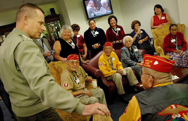History Trivia Question: During World War II a select group of Navajo Native Americans were recruited by the U.S. Marine Corps to perform a secret, but vital function in the war effort. What was their designation?