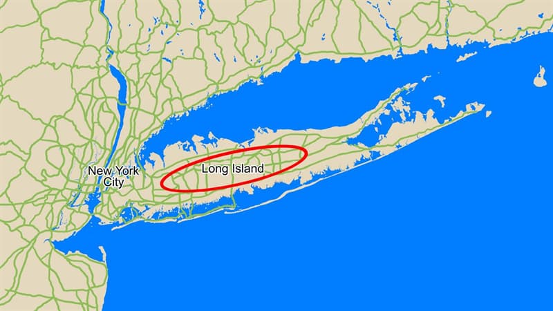 Geography Trivia Question: How many counties are located on Long Island, N.Y. ?