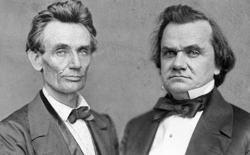 History Trivia Question: The famous Lincoln-Douglas debates were held in what year and for what public office?