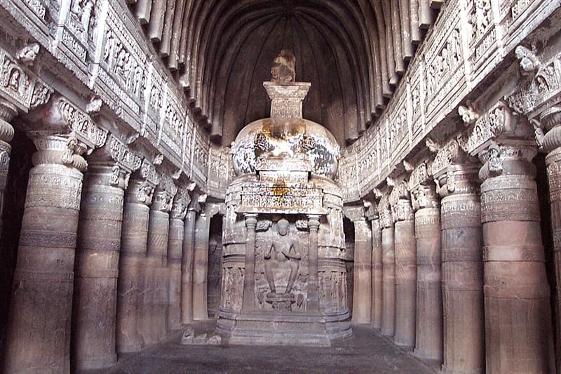 Geography Trivia Question: Where are the world famous Ajanta caves of India situated?