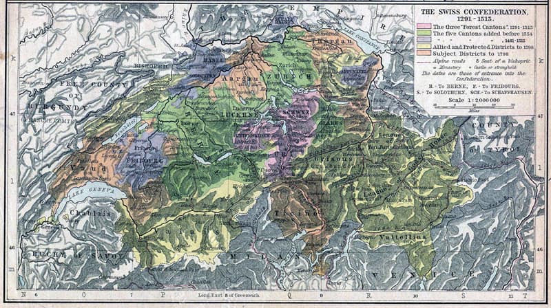 Society Trivia Question: What are the 26 areas called that make up the Swiss Confederation?