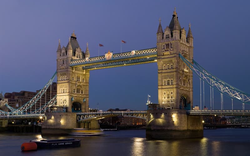 History Trivia Question: What is the total length of Tower Bridge in London, England?
