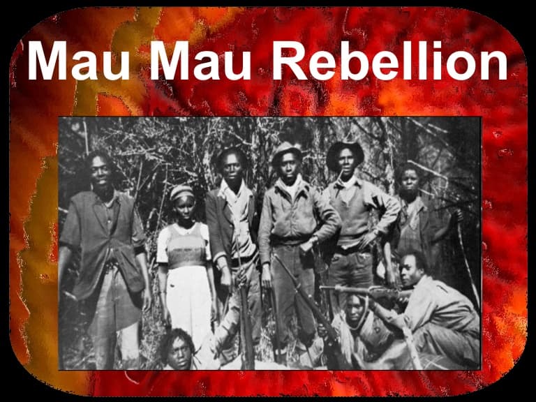 History Trivia Question: Where was the Mau Mau Rebellion?