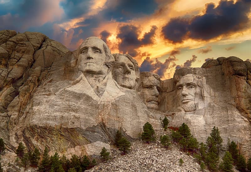 Culture Trivia Question: Whose face is not one of the four presidents' faces sculpted on Mount Rushmore?