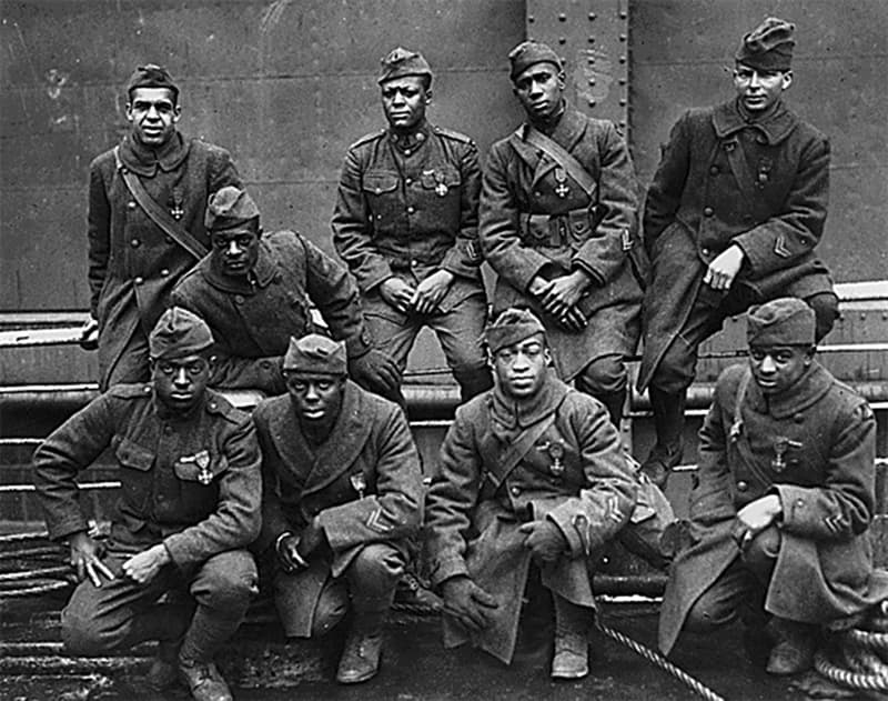 History Trivia Question: The Harlem Hellfighters was a Black US infantry unit which was the first US unit to fight in WWI spending more time in combat  than any other US unit.