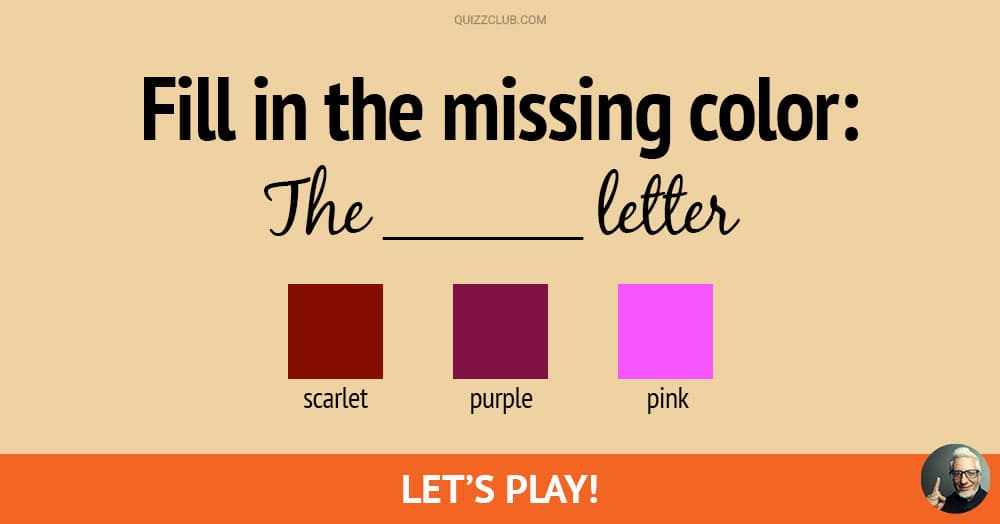Can You Fill In The Missing Color In Trivia Quiz QuizzClub