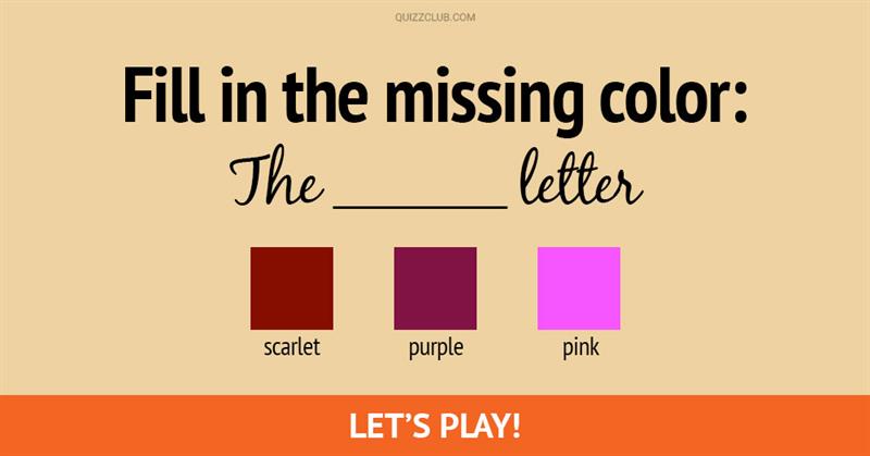 color Quiz Test: Can You Fill In The Missing Color In These 10 Beloved Book Titles?