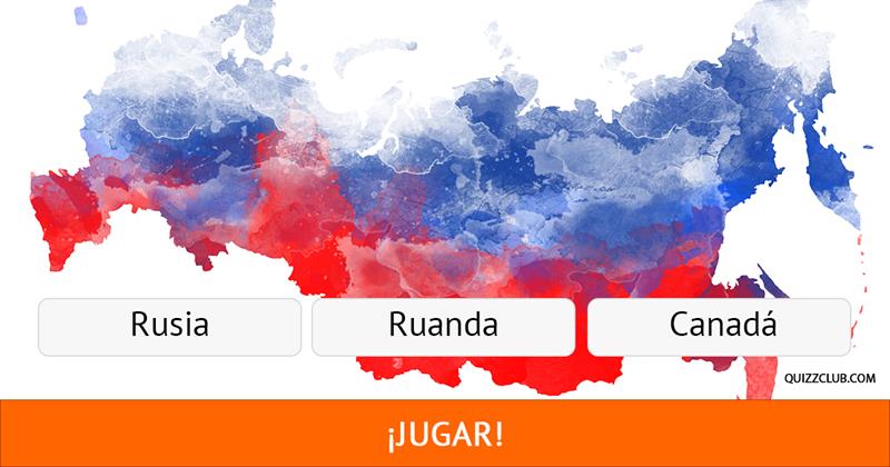 Geografía Quiz Test: ¿Puedes nombrar correctamente estos países a partir de su silueta?