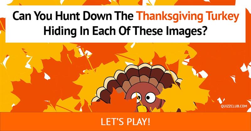 funny Quiz Test: Can You Hunt Down The Thanksgiving Turkey Hiding In Each Of These Images?