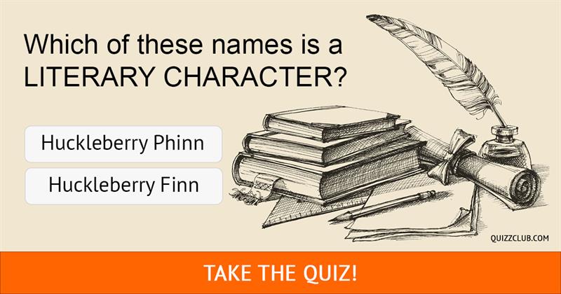 knowledge Quiz Test: How Many Of The Coolest Literary Characters Do You Remember?