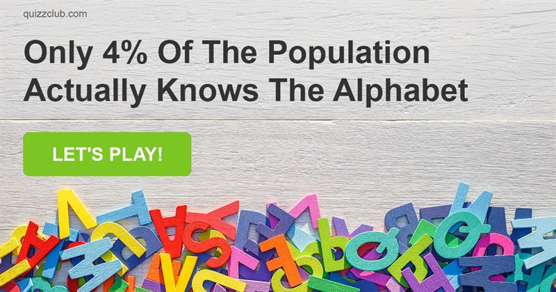language Quiz Test: Only 4% Of The Population Actually Knows The Alphabet