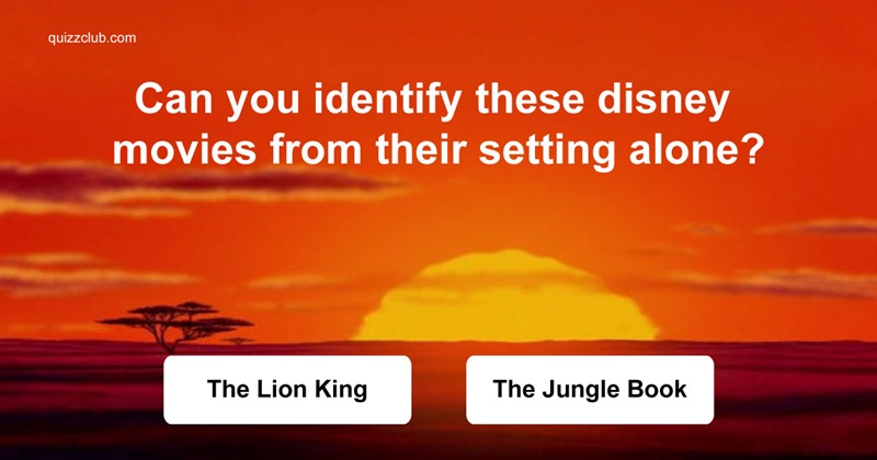 Movies & TV Quiz Test: Can You Identify These Disney Movies From Their Setting Alone?