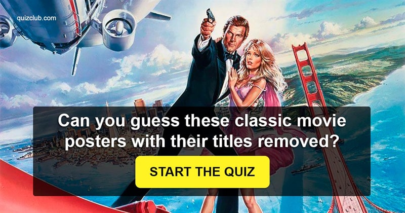 Movies & TV Quiz Test: Can You Guess These Classic Movie Posters with their Titles Removed?