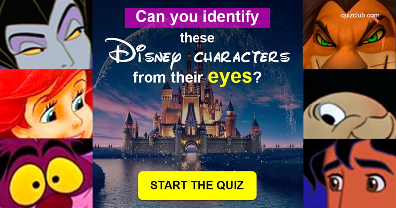 Movies & TV Quiz Test: Can You Identify These Disney Characters From Their Eyes?