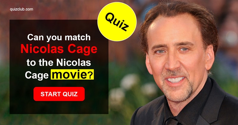 Movies & TV Quiz Test: Can you match Nicolas Cage to the Nicolas Cage movie?