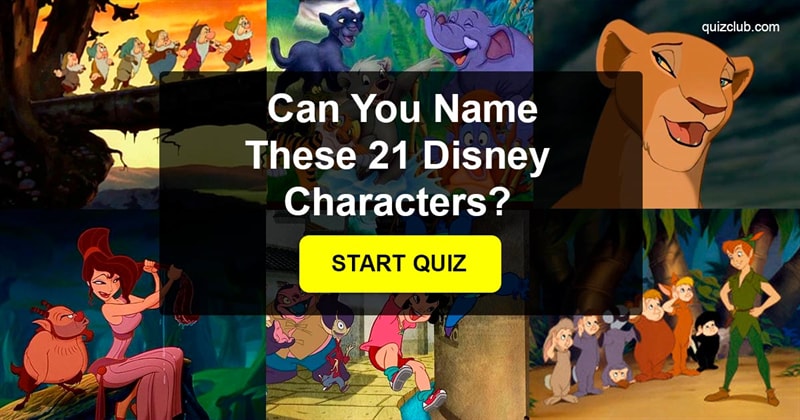 Movies & TV Quiz Test: Can You Name These 21 Most Forgotten Disney Characters?