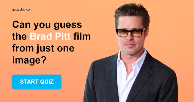 Movies & TV Quiz Test: Can you guess the Brad Pitt film from just one image?