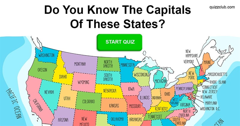 Geography Quiz Test: Only 3% Of Americans Know The Capitals Of These 18 States