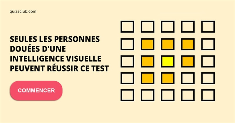 QI Test quiz: Seules les personnes douées d'une intelligence visuelle peuvent réussir ce test