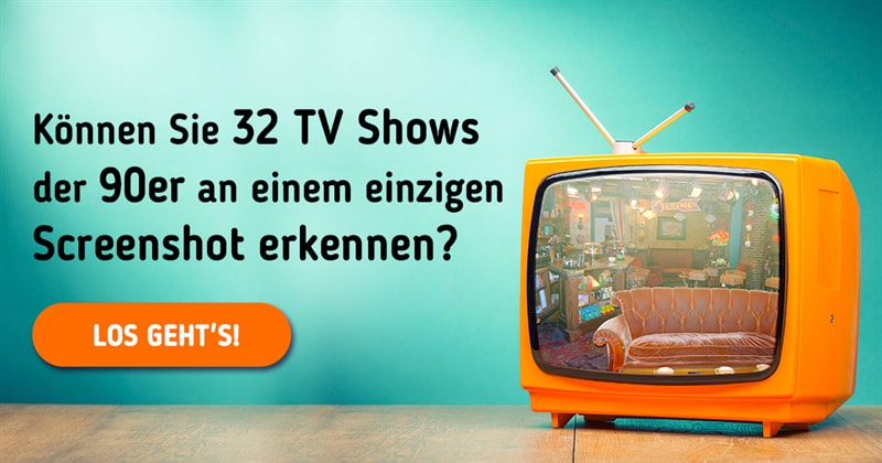 Film & Fernsehen Quiz-Test: TV Shows und Fernsehserien der 90er