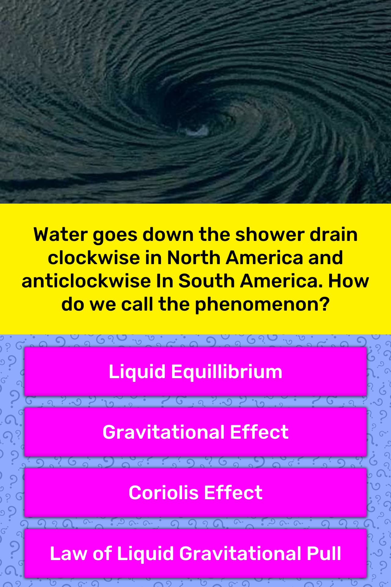 Water Goes Down The Shower Drain Trivia Answers Quizzclub