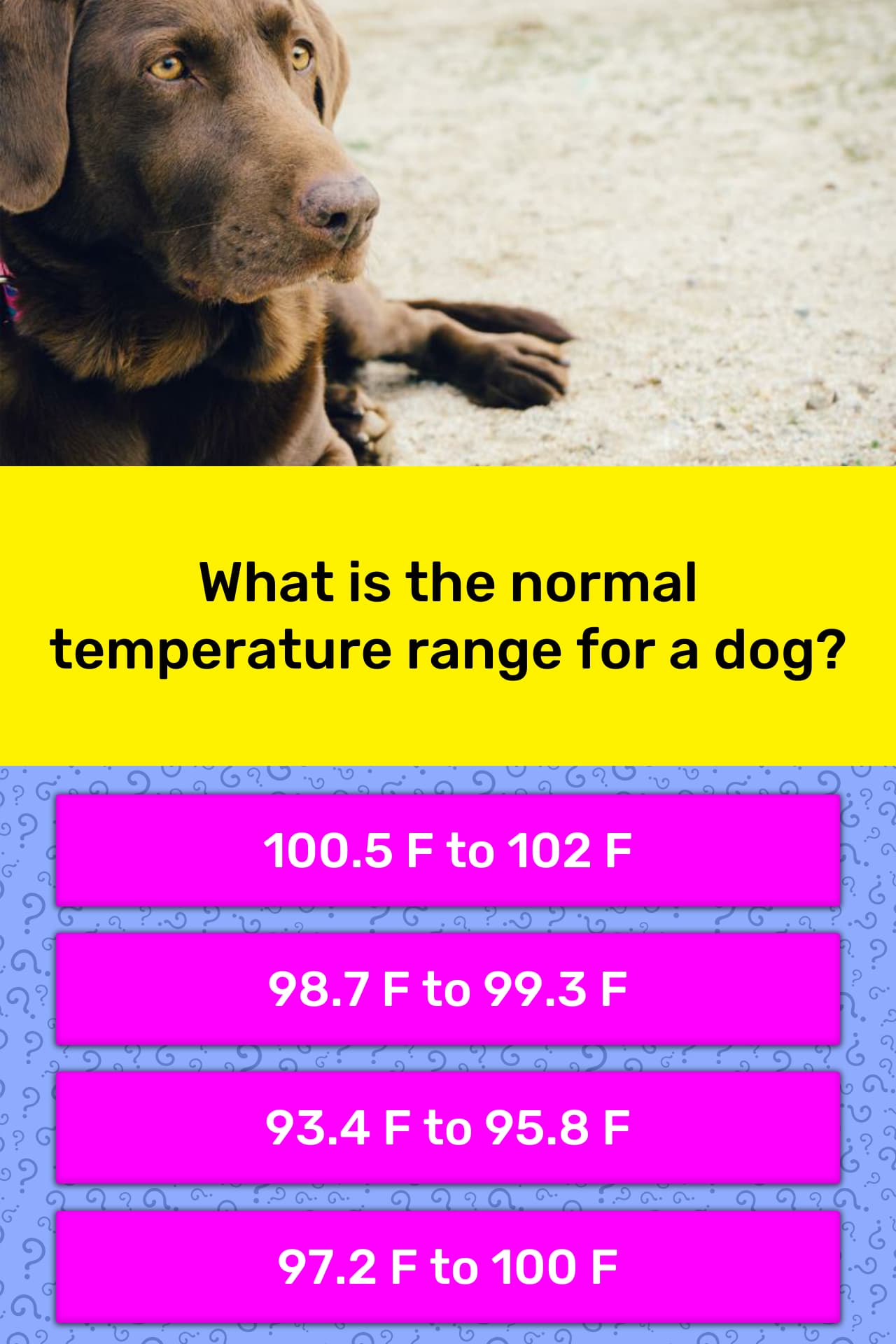 What Is The Normal Temperature Range Trivia Answers Quizzclub