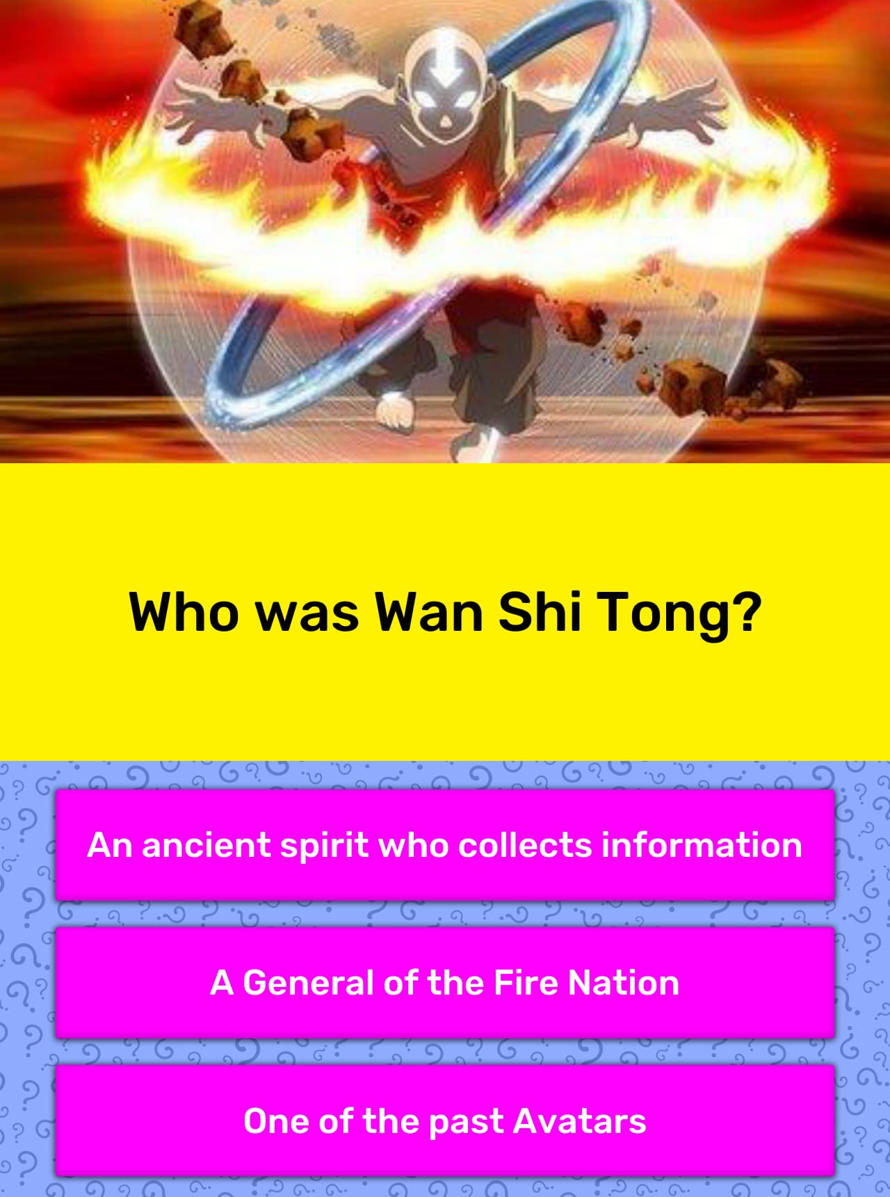 Who Was Wan Shi Tong Trivia Answers Quizzclub