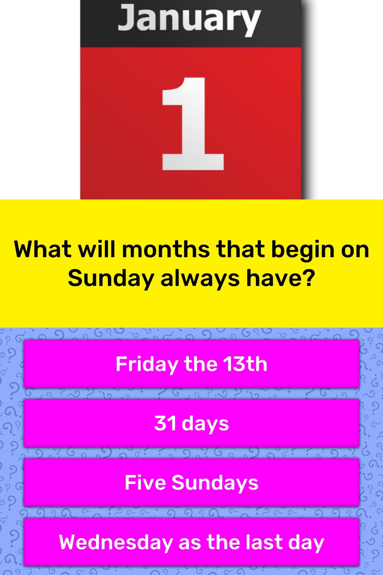 What Will Months That Begin On Trivia Answers Quizzclub