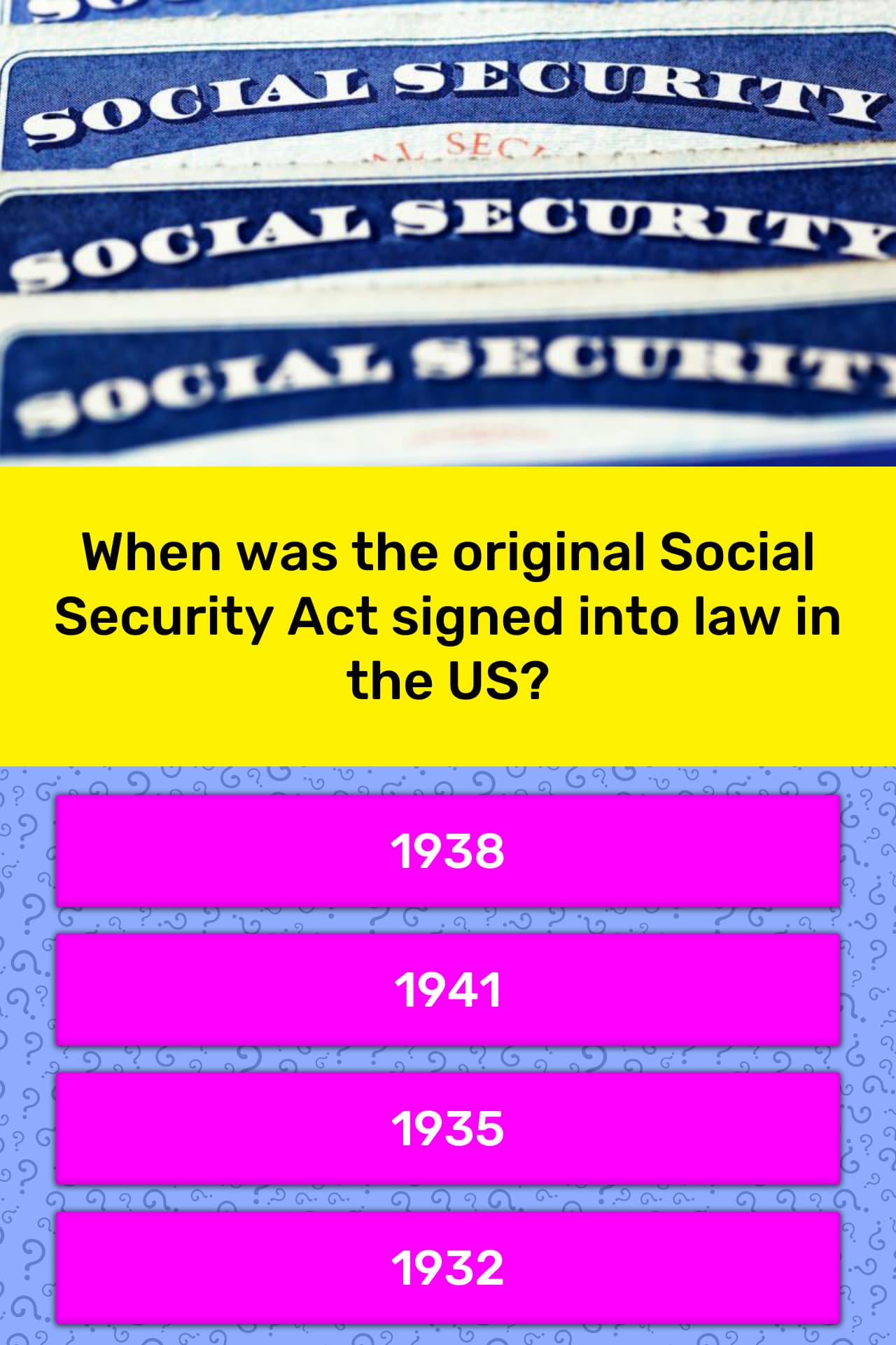 When was the original Social... Trivia Questions