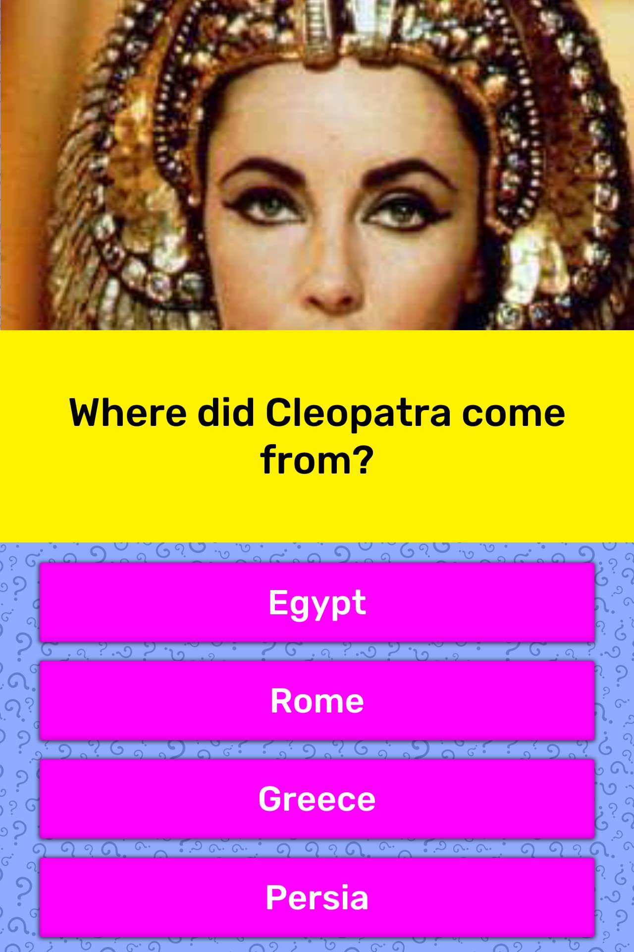 What Country Did Cleopatra Rule Trivia Answers QuizzClub