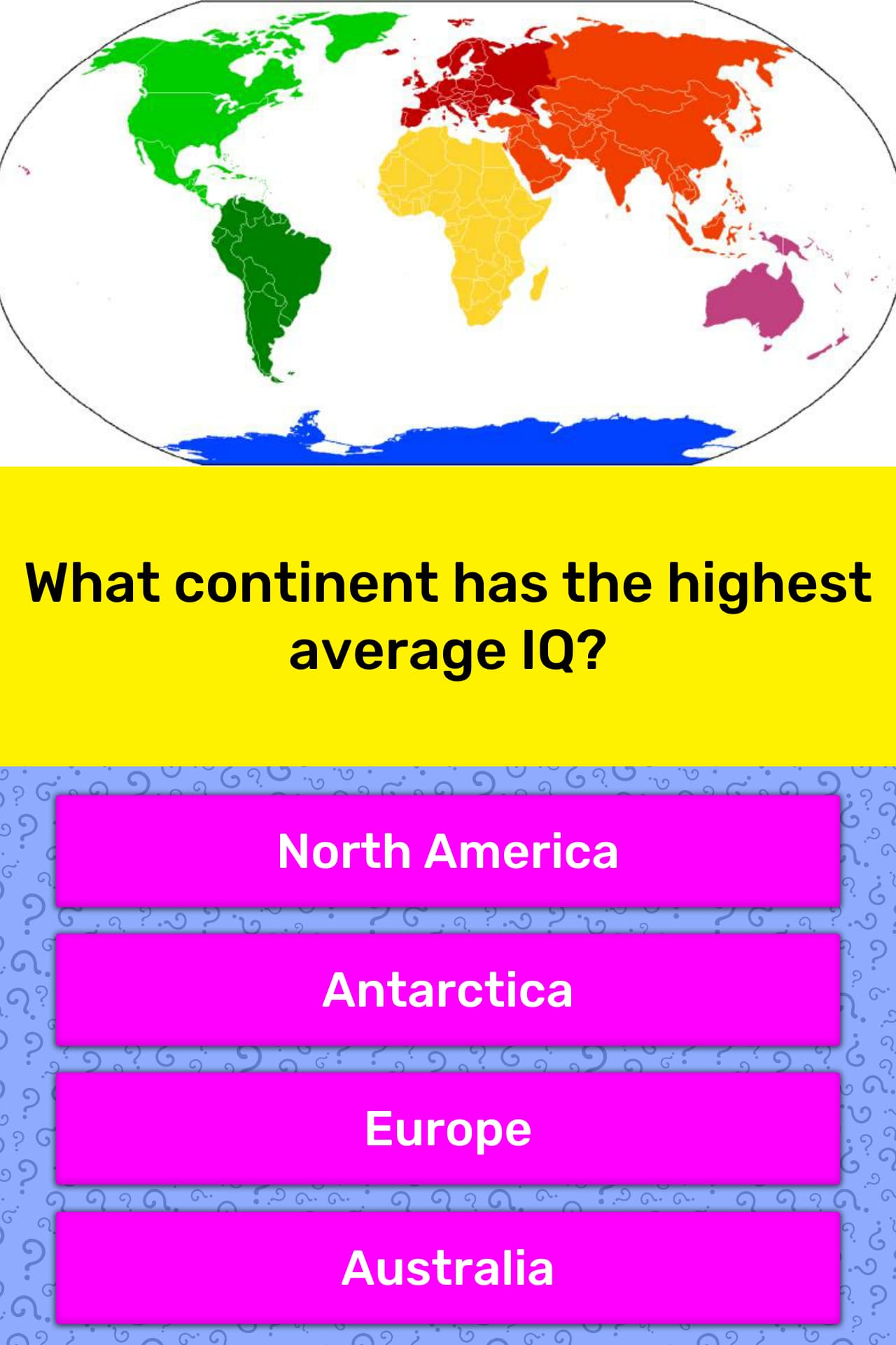 What Continent Has The Highest Trivia Answers QuizzClub