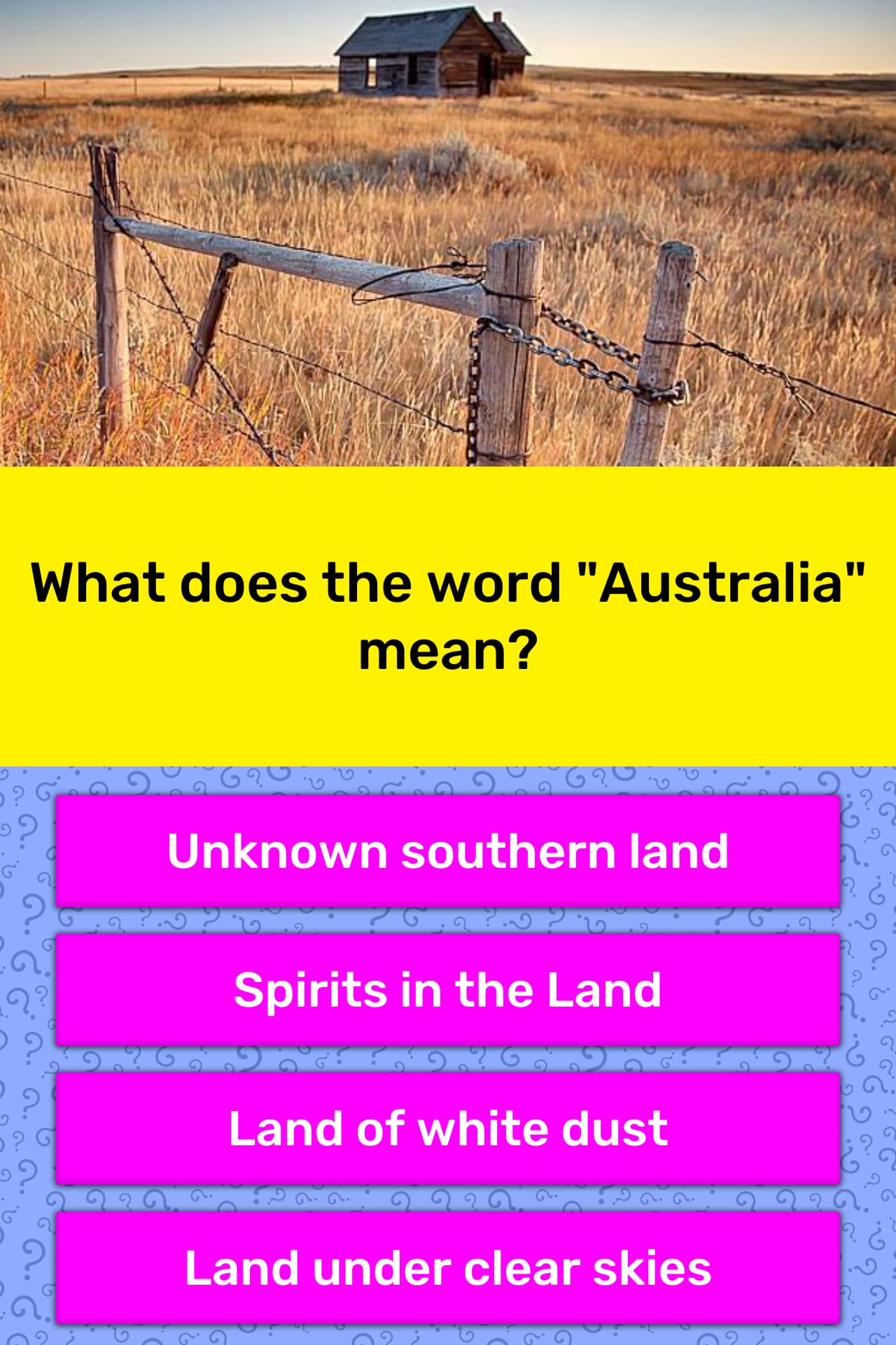 what-does-the-word-australia-mean-trivia-questions-quizzclub