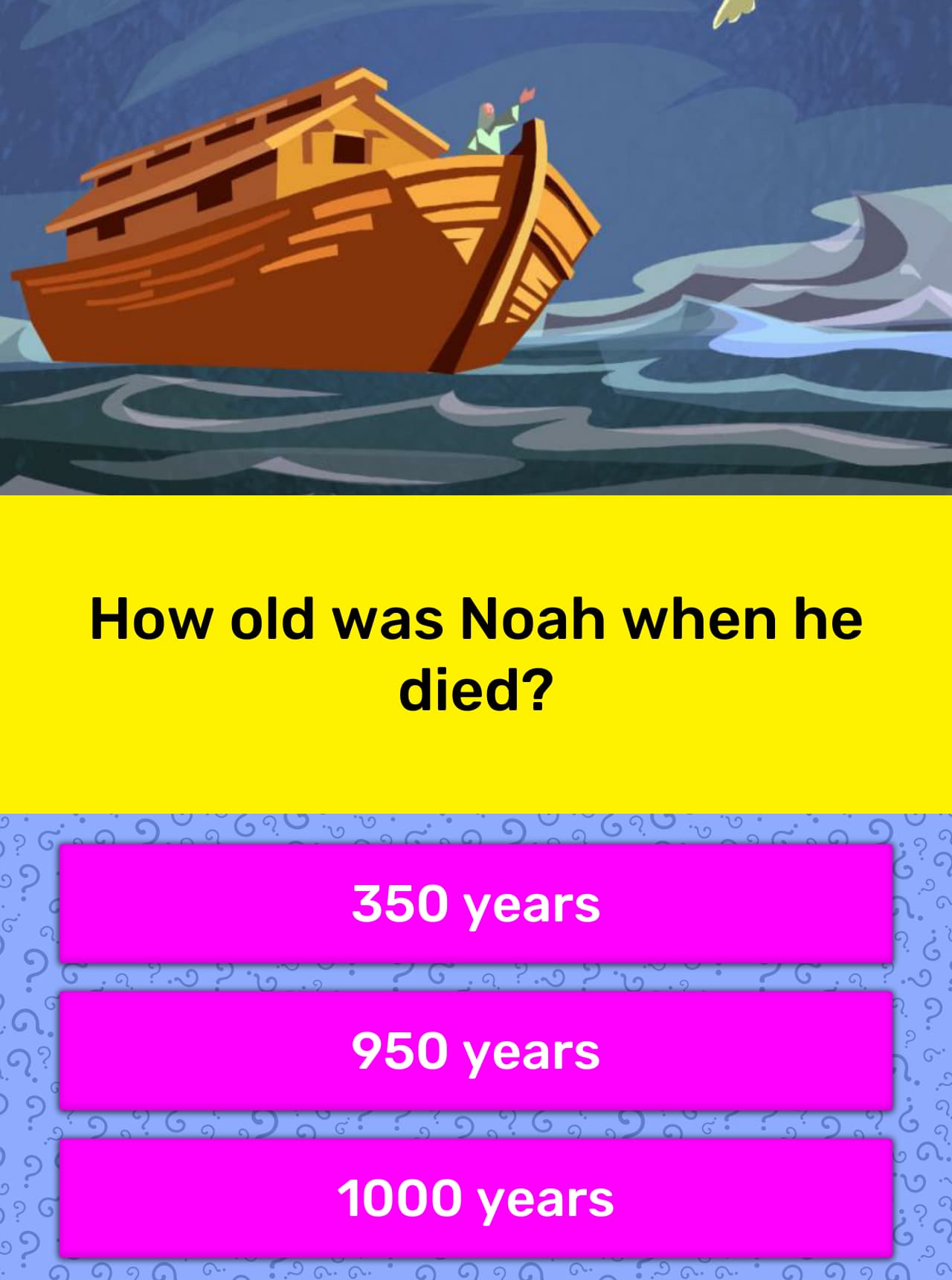 What Was Age Of Noah 