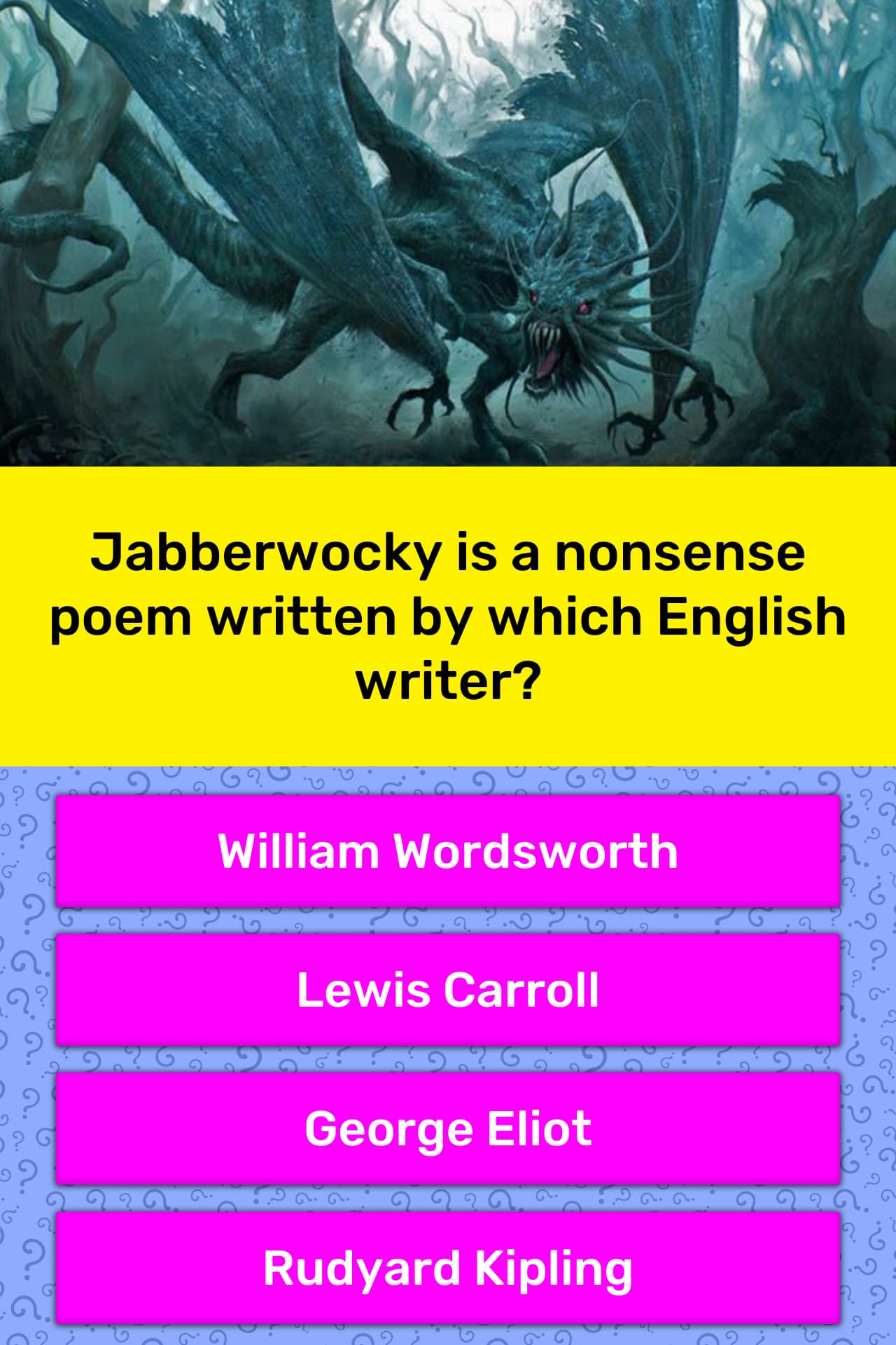 jabberwocky-is-a-nonsense-poem-trivia-answers-quizzclub