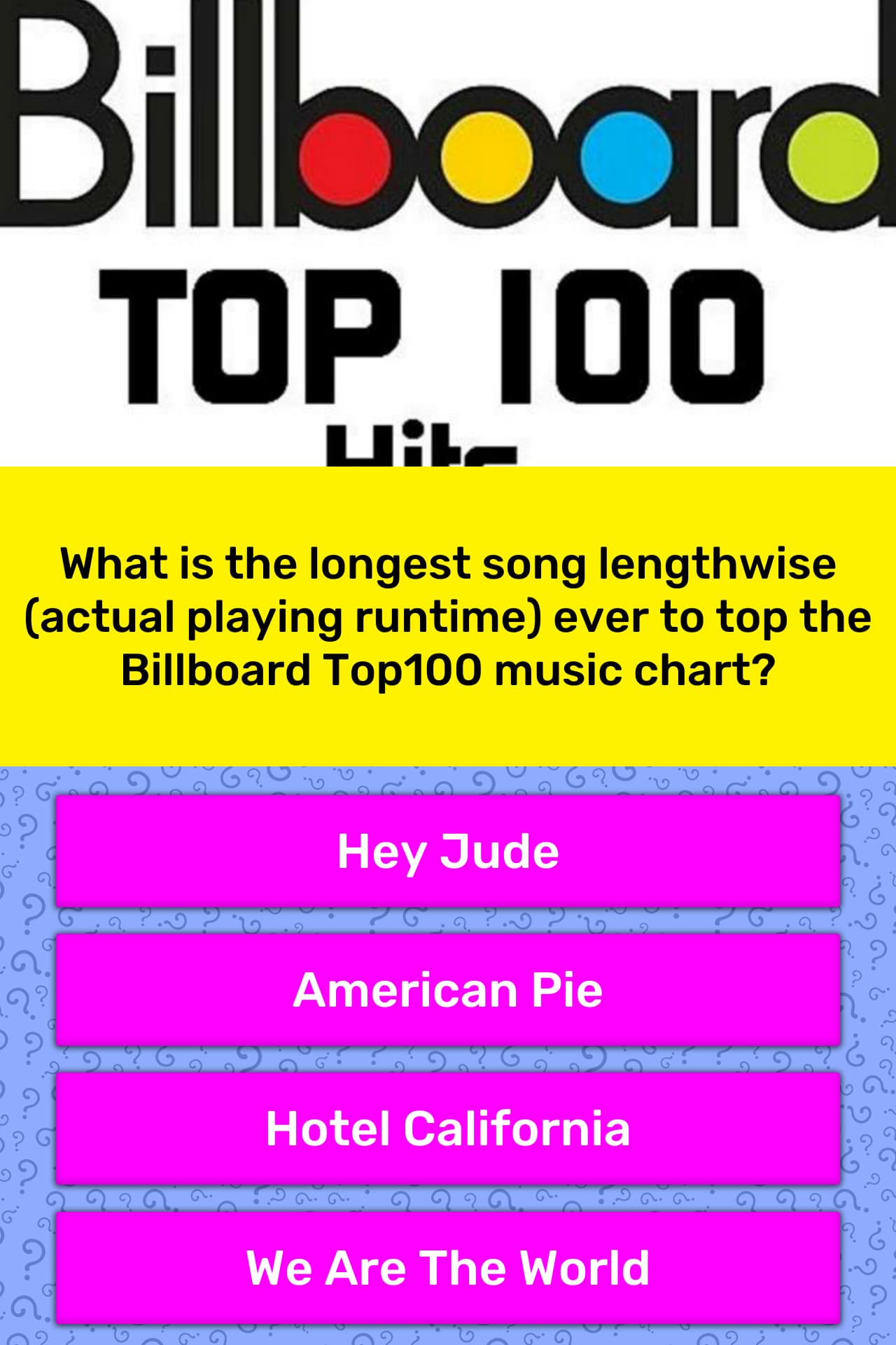 What Is The Longest Song Lengthwise Trivia Answers Quizzclub