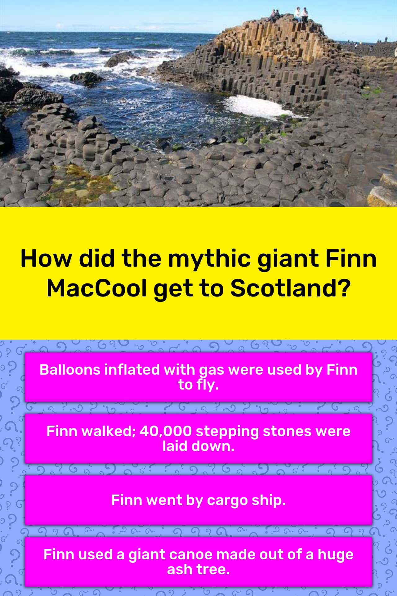 How Did The Mythic Giant Finn Trivia Questions Quizzclub