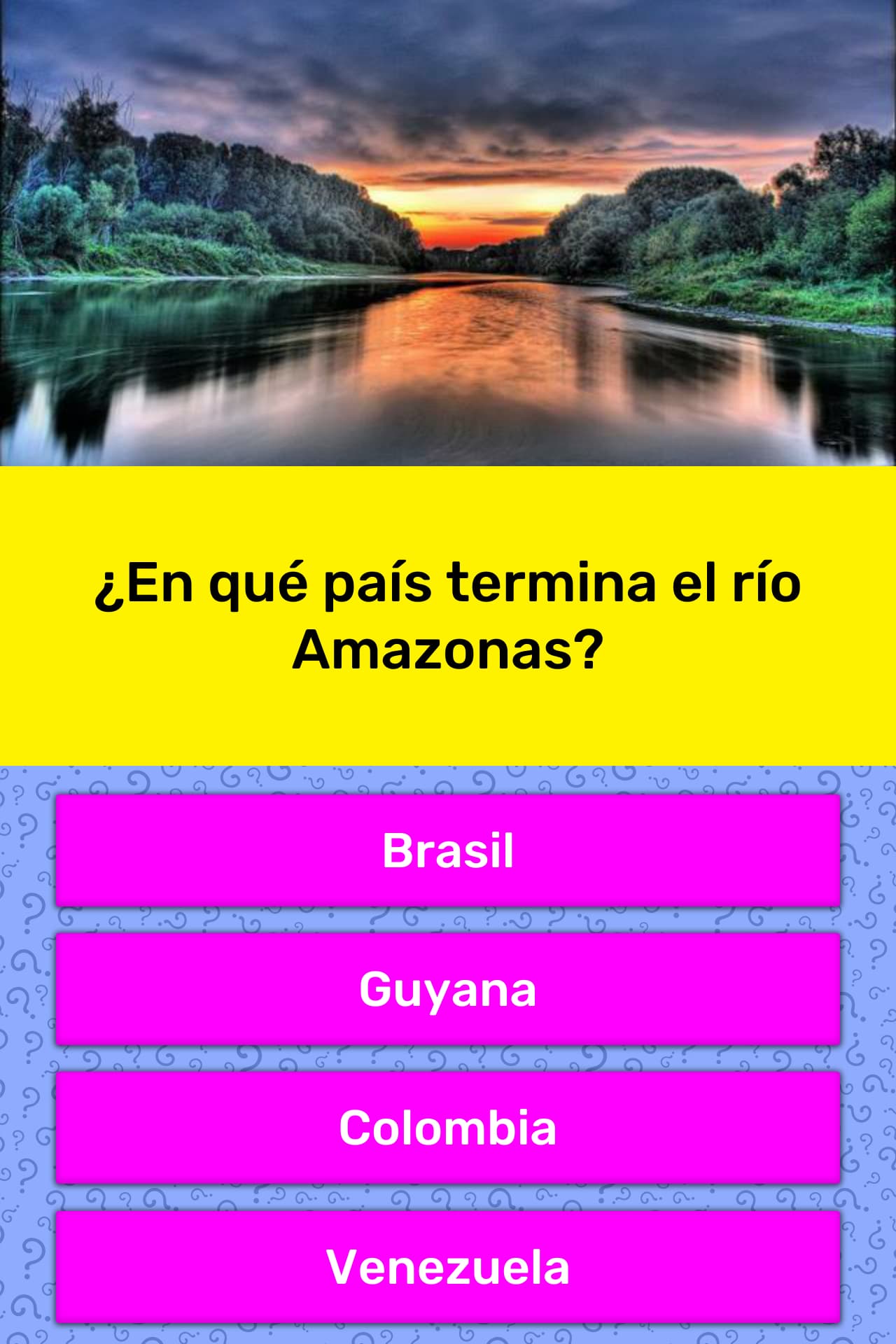 En Que Pais Termina El Rio Amazonas La Respuesta De Trivia