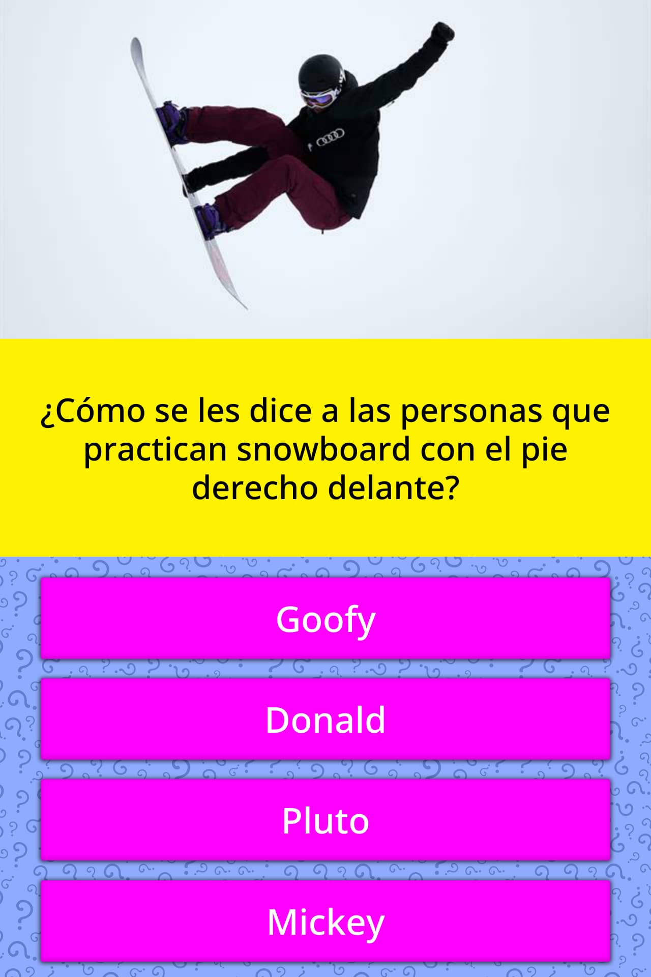 ¿Cómo se les dice a las personas que... La respuesta de Trivia