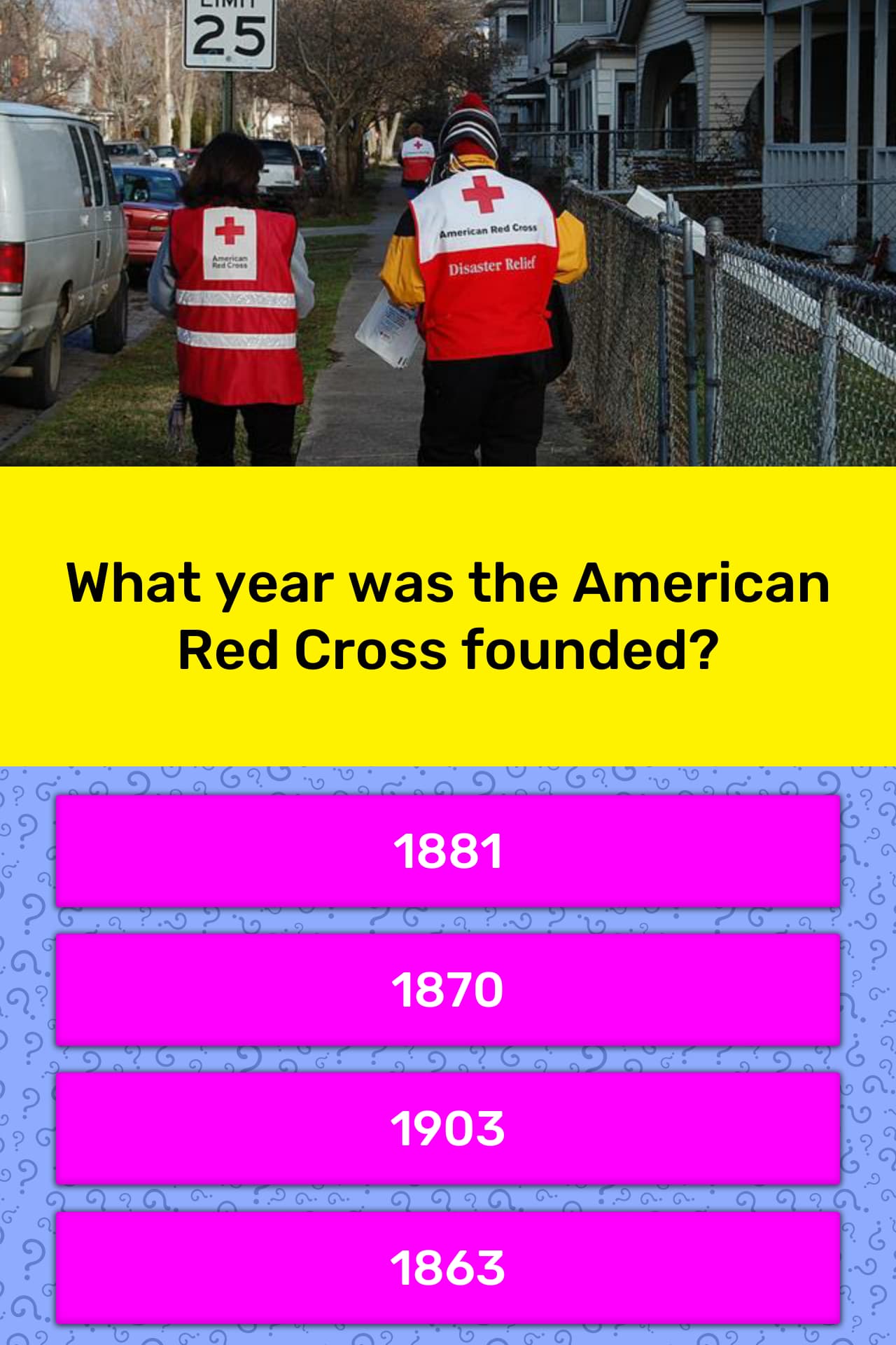 What Year Was The American Red Cross Trivia Questions Quizzclub