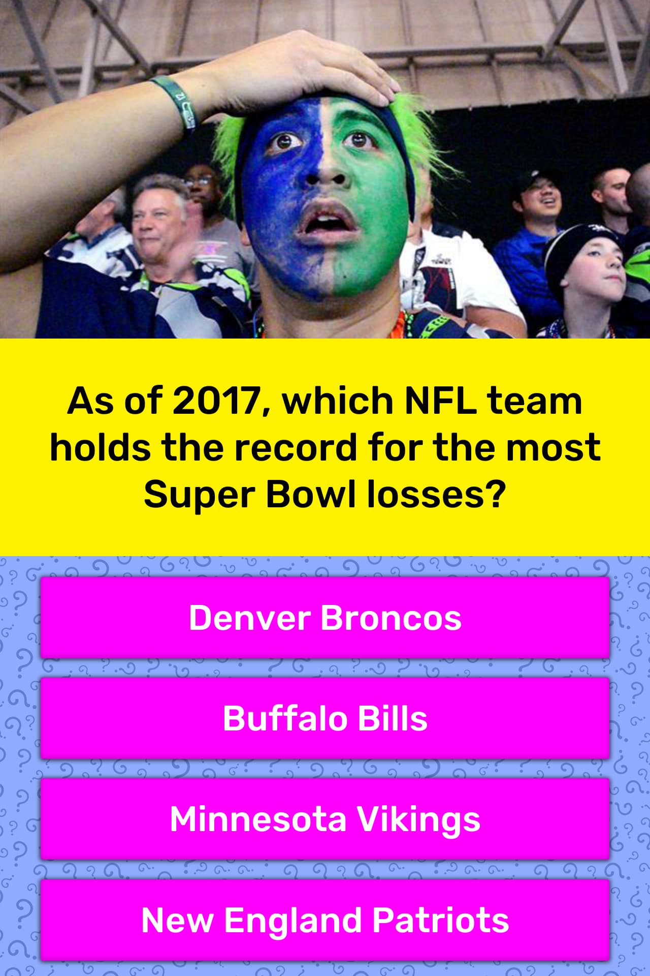 As Of 2017 Which Nfl Team Holds The Trivia Answers Quizzclub