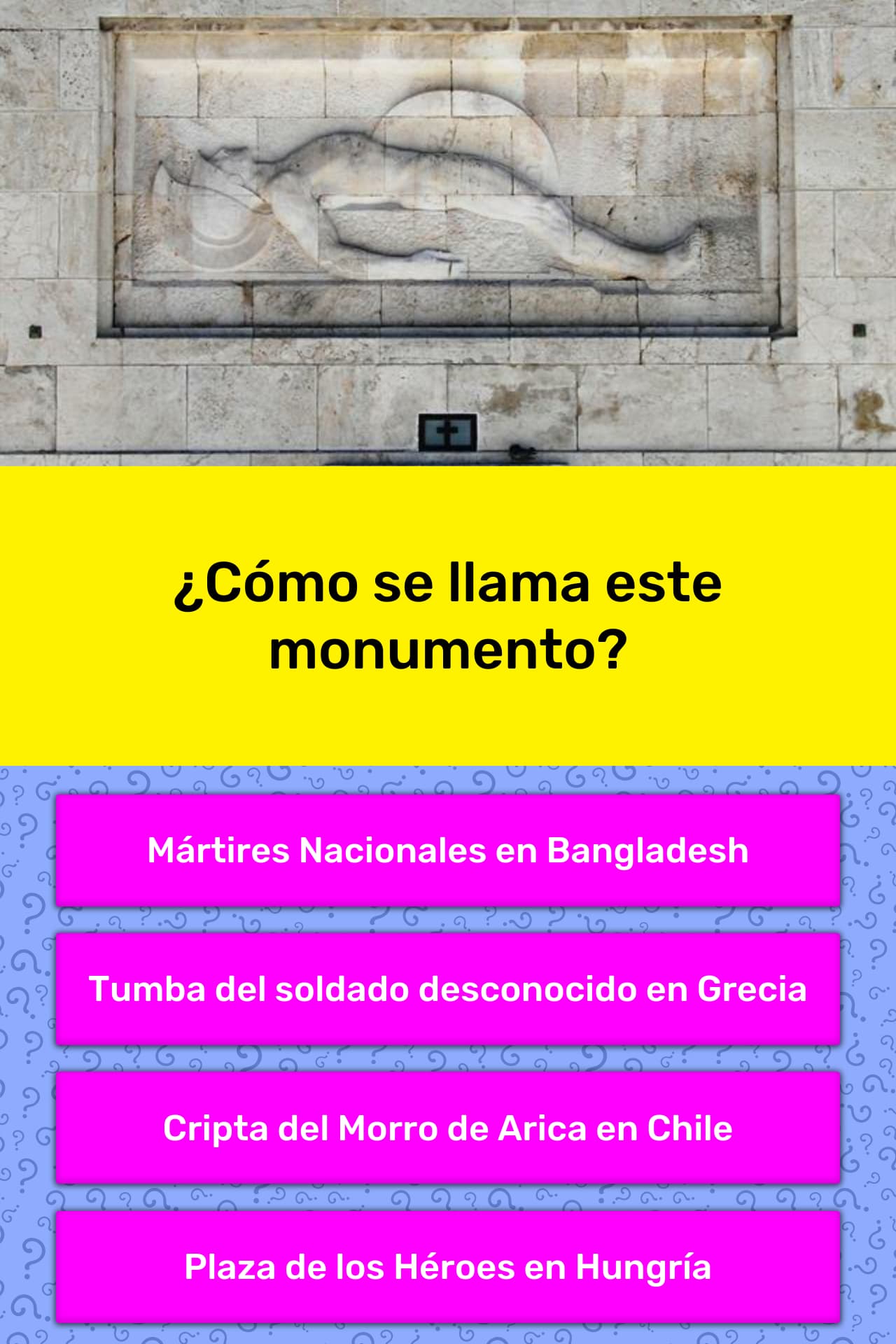 ¿Cómo se llama este monumento? | La respuesta de Trivia | QuizzClub